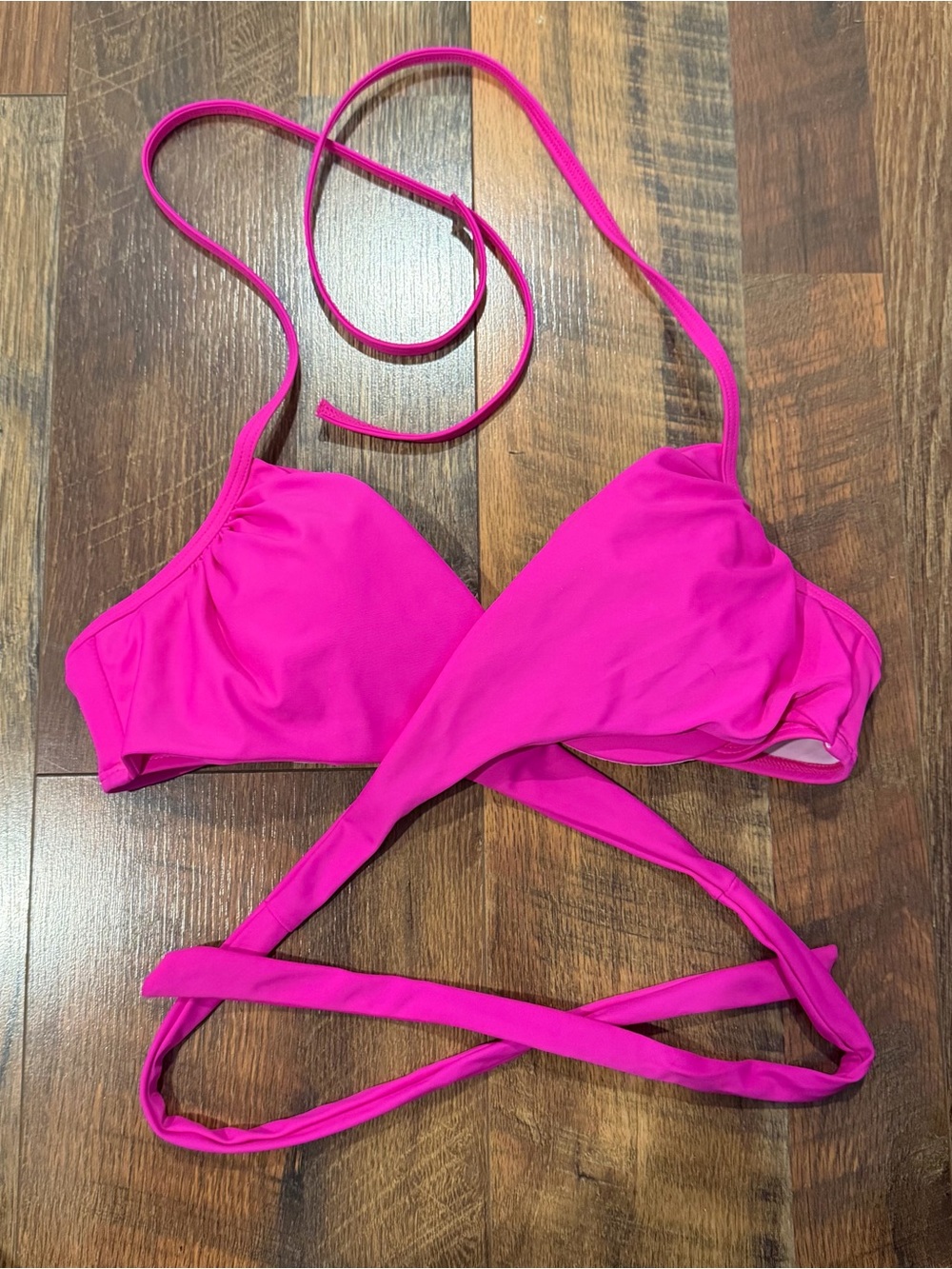 Victoria's Secret Hot Pink Wrap Bikini Top